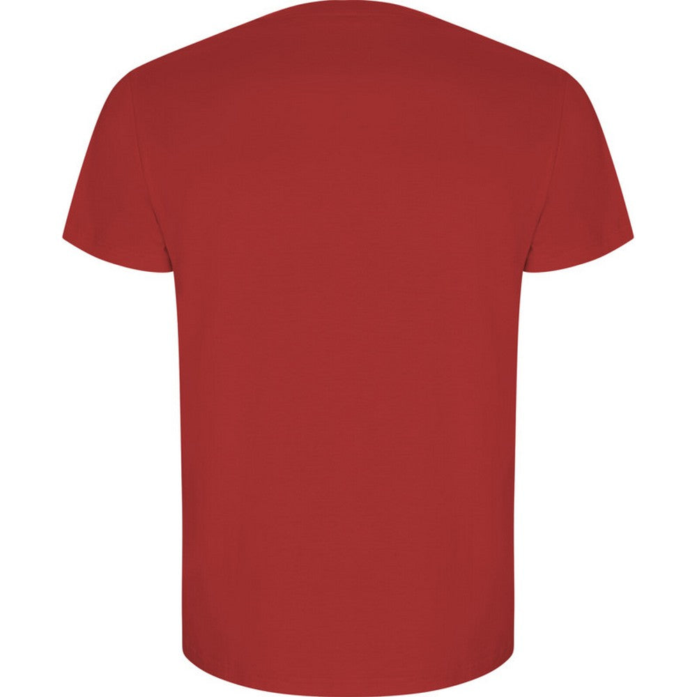 Red - Back - Roly Mens Golden Plain Short-Sleeved T-Shirt