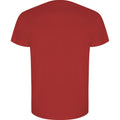Red - Back - Roly Mens Golden Plain Short-Sleeved T-Shirt