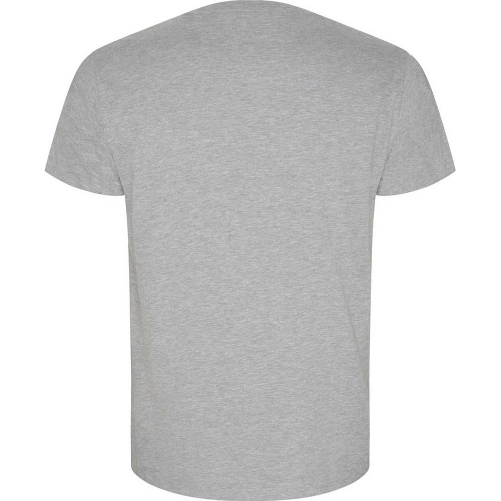 Grey Marl - Back - Roly Mens Golden Plain Short-Sleeved T-Shirt