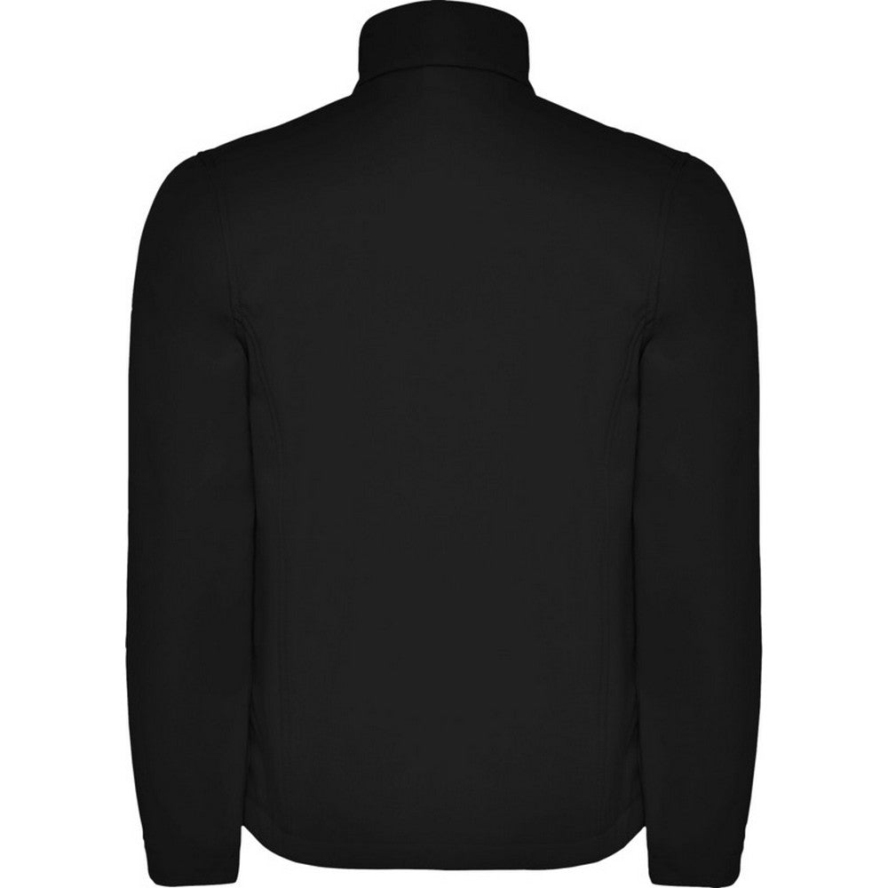 Solid Black - Back - Roly Mens Antartida Soft Shell Jacket