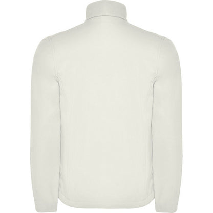 Pearl White - Back - Roly Mens Antartida Soft Shell Jacket