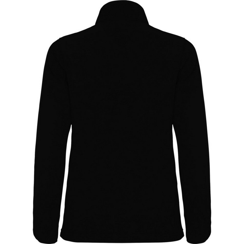 Solid Black - Back - Roly Womens-Ladies Himalaya Quarter Zip Fleece Jacket