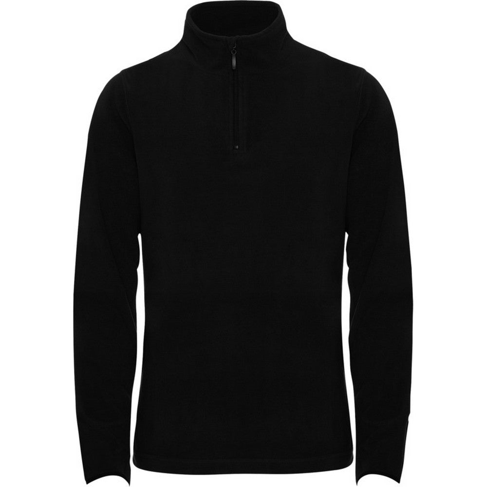 Solid Black - Front - Roly Womens-Ladies Himalaya Quarter Zip Fleece Jacket