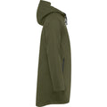 Dark Military Green - Side - Roly Mens Sitka Waterproof Raincoat
