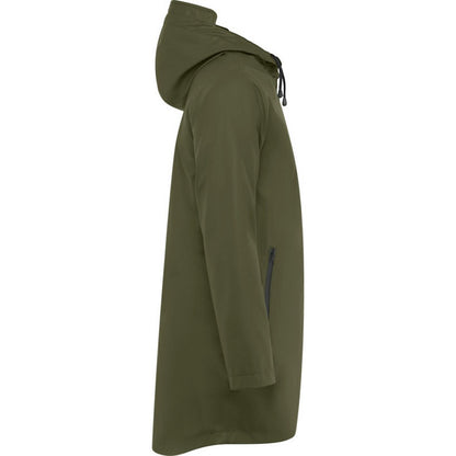 Dark Military Green - Side - Roly Mens Sitka Waterproof Raincoat