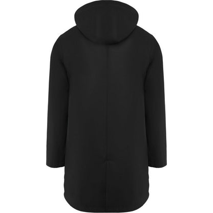 Solid Black - Back - Roly Mens Sitka Waterproof Raincoat