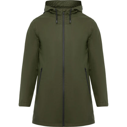 Dark Military Green - Front - Roly Mens Sitka Waterproof Raincoat