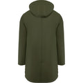 Dark Military Green - Back - Roly Mens Sitka Waterproof Raincoat