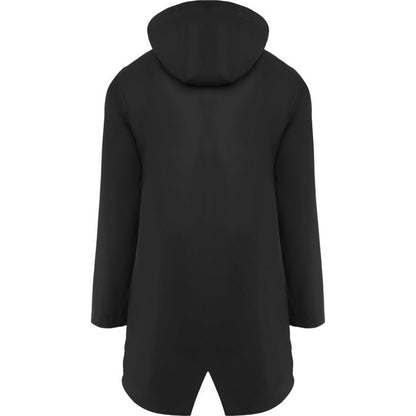 Solid Black - Back - Roly Womens-Ladies Sitka Waterproof Raincoat