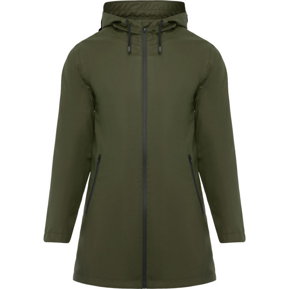 Dark Military Green - Front - Roly Womens-Ladies Sitka Waterproof Raincoat