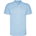 Sky Blue - Front - Roly Childrens-Kids Monzha Polo Shirt