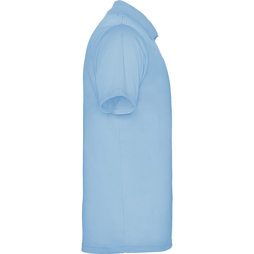 Sky Blue - Side - Roly Childrens-Kids Monzha Polo Shirt