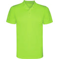 Lime-Lime Green - Front - Roly Childrens-Kids Monzha Polo Shirt