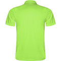 Lime-Lime Green - Back - Roly Childrens-Kids Monzha Polo Shirt