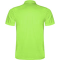 Lime-Lime Green - Back - Roly Childrens-Kids Monzha Polo Shirt