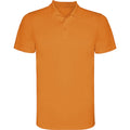 Fluorescent Orange - Front - Roly Childrens-Kids Monzha Polo Shirt