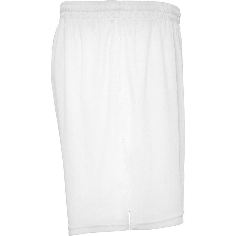 White - Side - Roly Childrens-Kids Player Sports Shorts