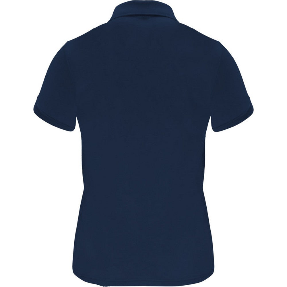 Navy Blue - Back - Roly Womens-Ladies Monzha Short-Sleeved Sports Polo Shirt
