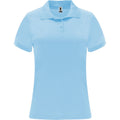 Sky Blue - Front - Roly Womens-Ladies Monzha Short-Sleeved Sports Polo Shirt