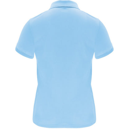 Sky Blue - Back - Roly Womens-Ladies Monzha Short-Sleeved Sports Polo Shirt
