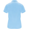 Sky Blue - Back - Roly Womens-Ladies Monzha Short-Sleeved Sports Polo Shirt
