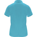 Turquoise - Back - Roly Womens-Ladies Monzha Short-Sleeved Sports Polo Shirt