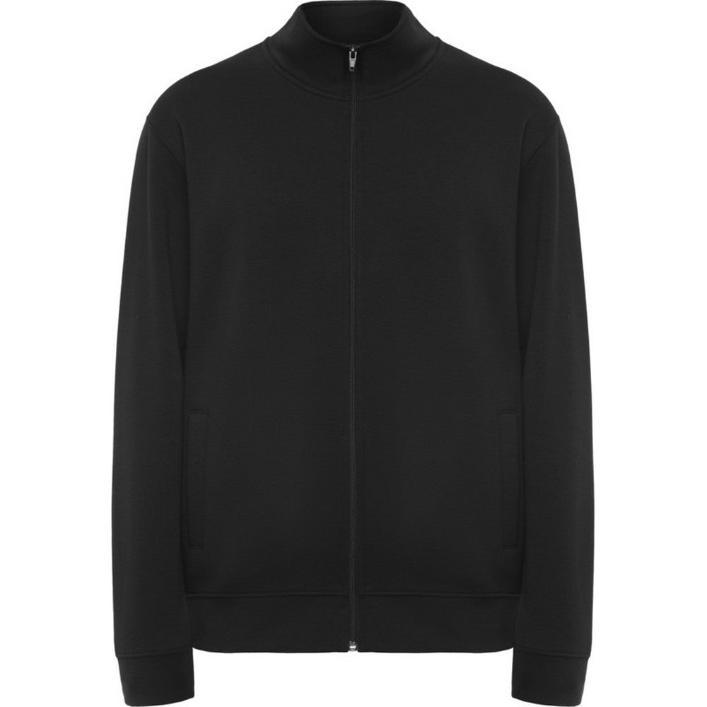 Solid Black - Front - Roly Unisex Adult Ulan Full Zip Sweatshirt