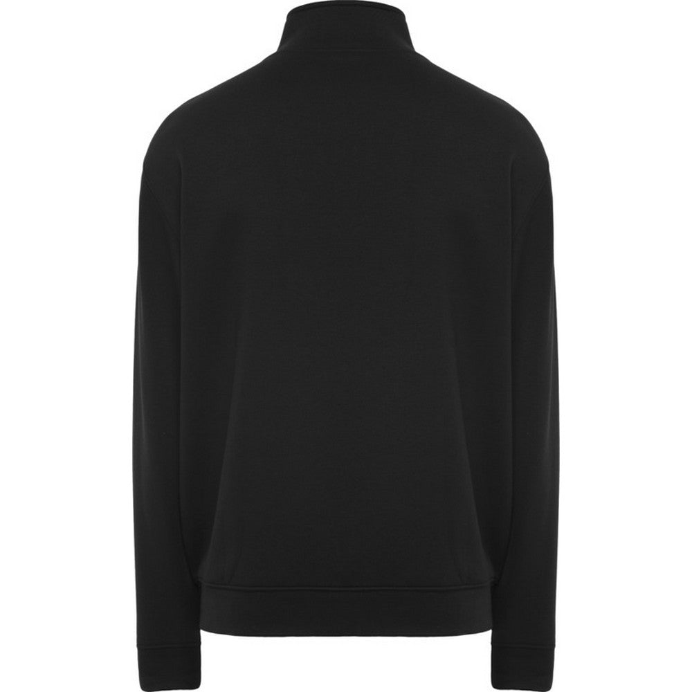 Solid Black - Back - Roly Unisex Adult Ulan Full Zip Sweatshirt