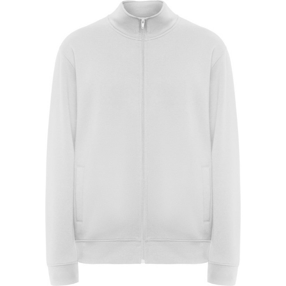 White - Front - Roly Unisex Adult Ulan Full Zip Sweatshirt