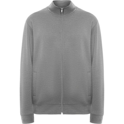 Grey Marl - Front - Roly Unisex Adult Ulan Full Zip Sweatshirt