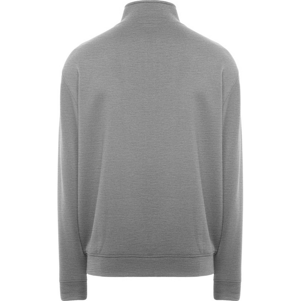 Grey Marl - Back - Roly Unisex Adult Ulan Full Zip Sweatshirt