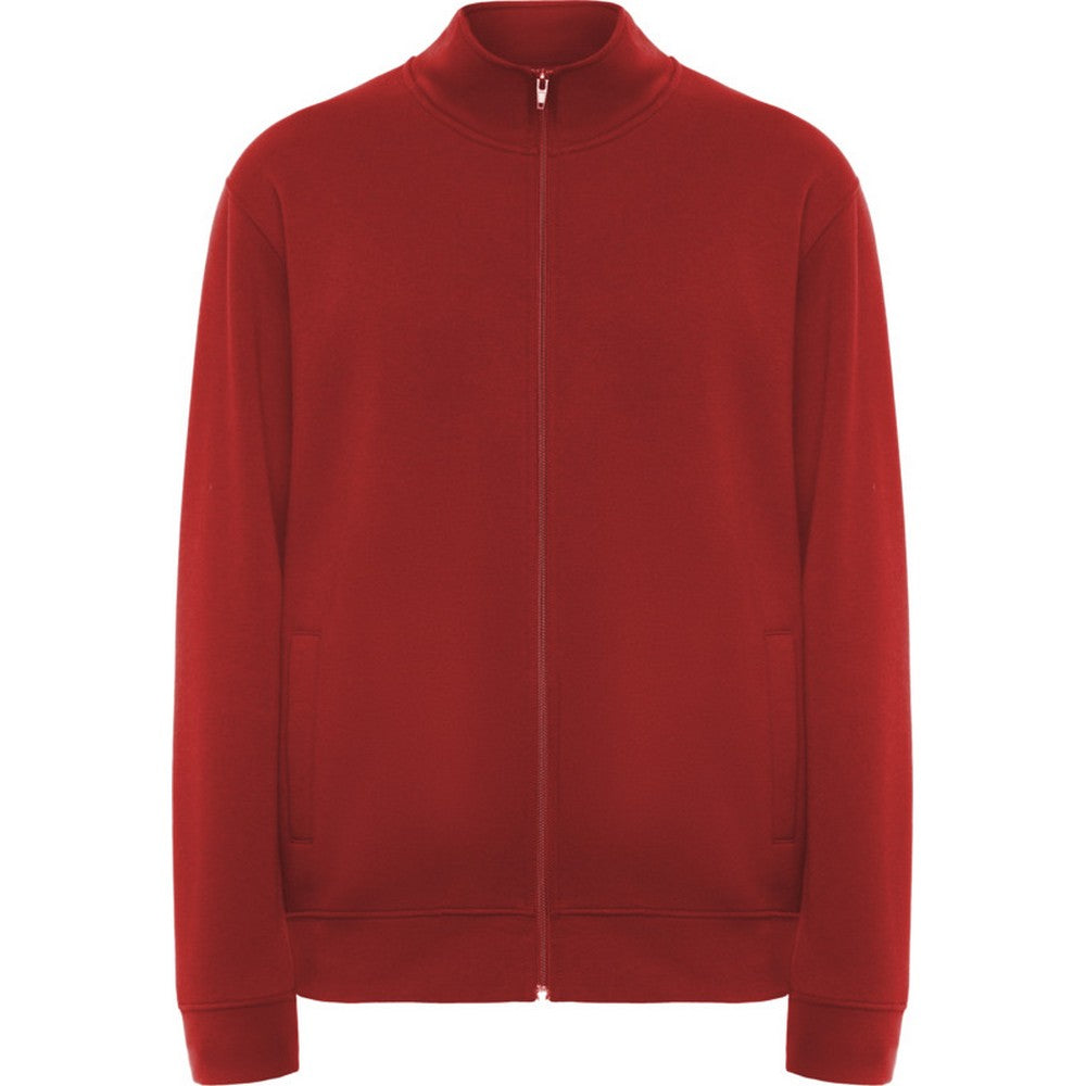 Red - Front - Roly Unisex Adult Ulan Full Zip Sweatshirt