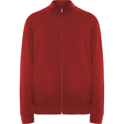Red - Front - Roly Unisex Adult Ulan Full Zip Sweatshirt