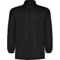 Solid Black - Front - Roly Unisex Adult Escocia Lightweight Waterproof Jacket