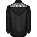 Solid Black - Back - Roly Unisex Adult Escocia Lightweight Waterproof Jacket