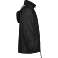 Solid Black - Side - Roly Unisex Adult Escocia Lightweight Waterproof Jacket