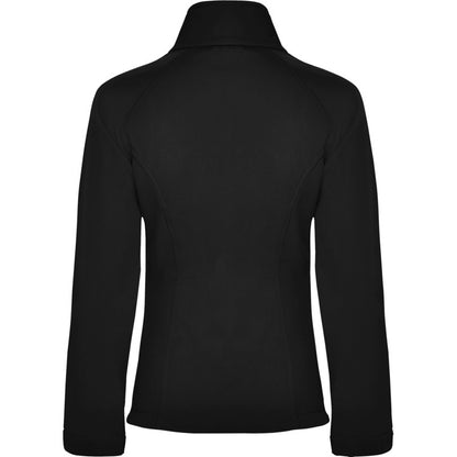 Solid Black - Back - Roly Womens-Ladies Antartida Soft Shell Jacket