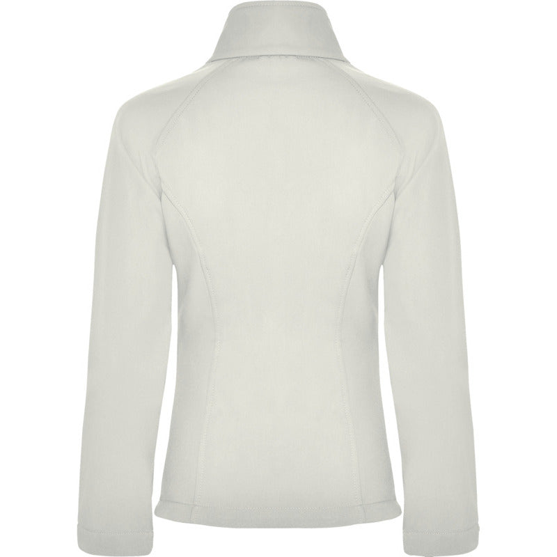 Pearl White - Back - Roly Womens-Ladies Antartida Soft Shell Jacket
