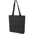 Solid Black - Front - Turner Plain Tote Bag