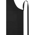Solid Black - Back - Unisex Adult Shara Recycled Full Apron