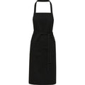 Solid Black - Front - Unisex Adult Shara Recycled Full Apron