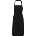 Solid Black - Front - Unisex Adult Shara Recycled Full Apron