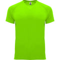 Fluro Green - Front - Roly Childrens-Kids Bahrain Sports T-Shirt