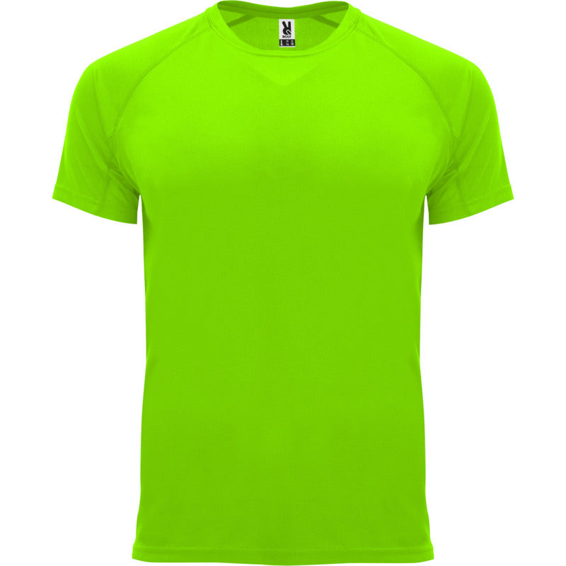 Fluro Green - Front - Roly Childrens-Kids Bahrain Sports T-Shirt