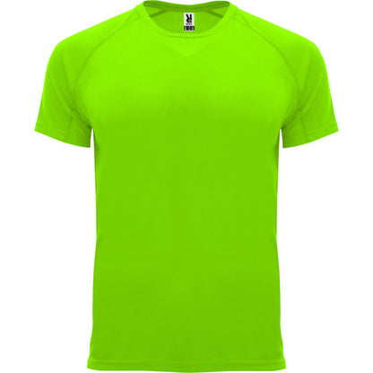 Fluro Green - Front - Roly Childrens-Kids Bahrain Sports T-Shirt