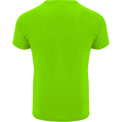 Fluro Green - Back - Roly Childrens-Kids Bahrain Sports T-Shirt