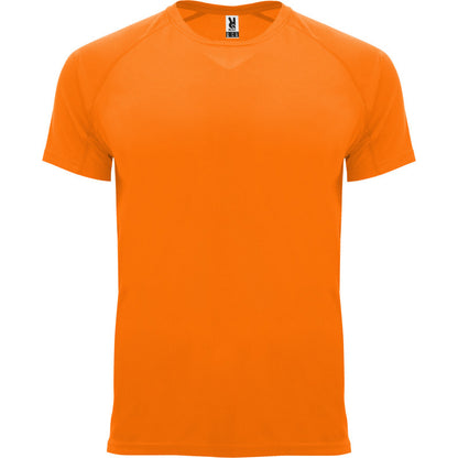 Fluro Orange - Front - Roly Childrens-Kids Bahrain Sports T-Shirt