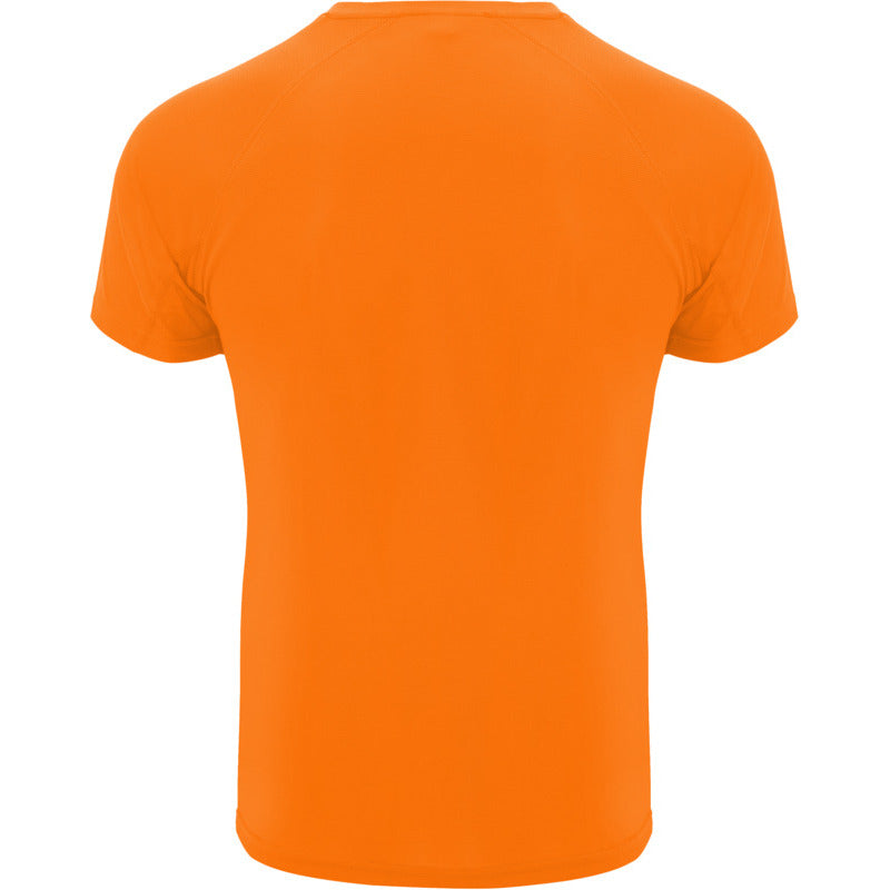 Fluro Orange - Back - Roly Childrens-Kids Bahrain Sports T-Shirt