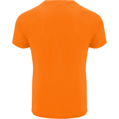 Fluro Orange - Back - Roly Childrens-Kids Bahrain Sports T-Shirt