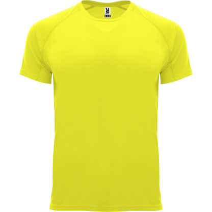 Fluro Yellow - Front - Roly Childrens-Kids Bahrain Sports T-Shirt